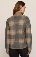 Load image into Gallery viewer, Z SUPPLY LUDLOW PLAID CARDIGAN - CLASSIC HEATHER GREY