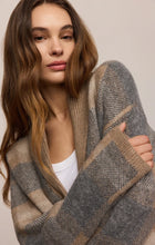 Load image into Gallery viewer, Z SUPPLY LUDLOW PLAID CARDIGAN - CLASSIC HEATHER GREY
