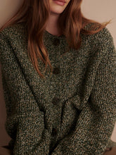 Load image into Gallery viewer, VARLEY PATRICIA RIB CARDIGAN - PONDEROSA PINE FLECK