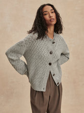 Load image into Gallery viewer, VARLEY HOSSLER KNIT CARDIGAN - GREY MELANGE