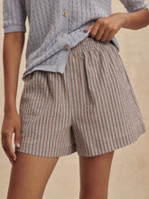 Load image into Gallery viewer, VARLEY DARINA SHORT 4" - COCOA BLUE STRIPE