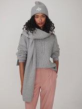 Load image into Gallery viewer, VARLEY MELCHIE RELAXED KNIT HOODIE - GREY MARL