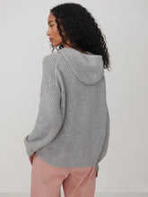 Load image into Gallery viewer, VARLEY MELCHIE RELAXED KNIT HOODIE - GREY MARL