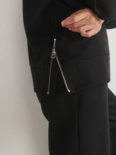 Load image into Gallery viewer, VARLEY MACIE ZIP-HEM SWEATER - BLACK