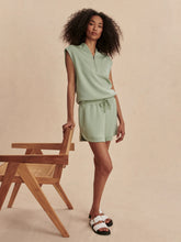 Load image into Gallery viewer, VARLEY LORETTA HALF-ZIP SLEEVELESS SWEAT - SNOW SAGE