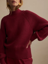 Load image into Gallery viewer, VARLEY MARTINA HIGH-NECK RIB KNIT - RUMBA ROSE