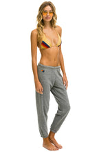 Load image into Gallery viewer, AVIATOR NATION 5 STRIPE SWEATPANTS - HEATHER GREY