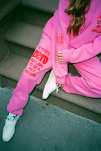 Load image into Gallery viewer, THE MAYFAIR GROUP IT COSTS $0.00 TO BE A NICE PERSON SWEATPANTS - PINK
