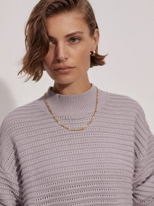 VARLEY FRANCO MOCK NECK KNIT - RAINDROPS