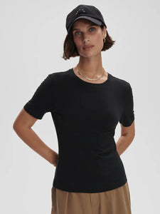 VARLEY REGINA FITTED TEE - BLACK