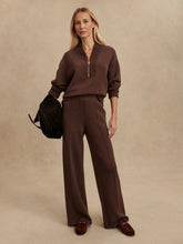 Load image into Gallery viewer, VARLEY SALLY HALF-ZIP SWEAT - COFFEE BEAN MARL
