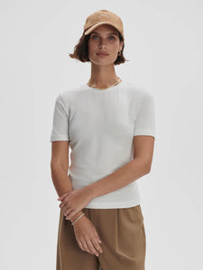 VARLEY REGINA FITTED TEE - WHITE