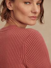 Load image into Gallery viewer, VARLEY MICHA SHORT SLEEVE CARDIGAN - MAUVEWOOD
