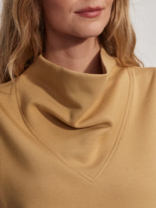 VARLEY ELLEN COWL NECK TANK - PRAIRIE SAND