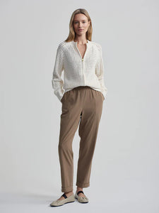 VARLEY MARTA BOUCLE KNIT JACKET - COCONUT MILK