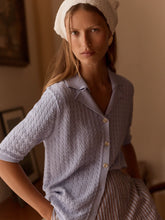 Load image into Gallery viewer, VARLEY MADELENE KNIT SHIRT - PALE IRIS
