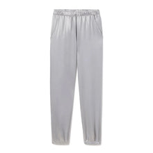 Load image into Gallery viewer, PJ HARLOW BRANDY SATIN JOGGER - DARK SILVER
