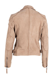 MAURITIUS KARYN RF LEATHER JACKET - SAND