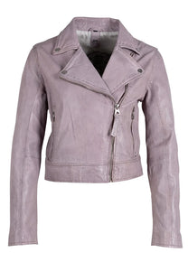MAURITIUS JULENE RF LEATHER JACKET - LIGHT LAVENDER