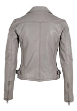 Load image into Gallery viewer, MAURITIUS ALEEZA RF LEATHER JACKET - LIGHT GREY
