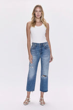 Load image into Gallery viewer, PISTOLA CASSIE CROP HIGH RISE STRAIGHT CROP JEAN - HONOR DISTRESSED
