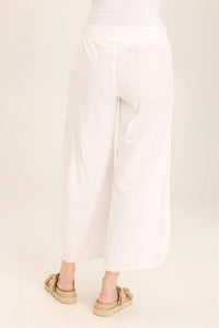 XCVI ASTRI ASYMMETRIC WIDE LEG PANT - WHITE