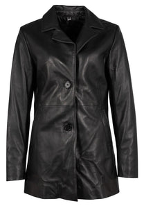 MAURITIUS AURELA CF LEATHER JACKET - BLACK