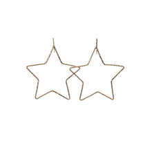 Load image into Gallery viewer, KENDA KIST STAR HOOPS - GOLD FILLED
