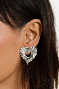 MIRANDA FRYE AMOUR EARRINGS - SILVER