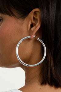 MIRANDA FRYE HARPER HOOPS - SILVER