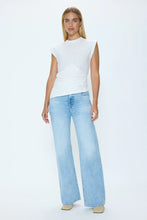 Load image into Gallery viewer, PISTOLA NYA DRAPED TEE - LE BLANC
