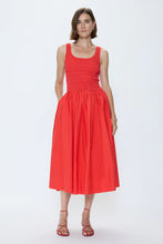 Load image into Gallery viewer, PISTOLA ALESSIA SMOCKED DROP WAIST DRESS - MARASCHINO
