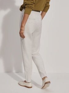 VARLEY THE SLIM ZIP HEM PANT 29.5" - IVORY MARL