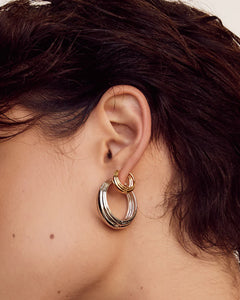 LUV AJ CLEO HOOPS - SILVER