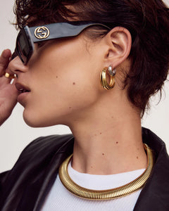 LUV AJ CLEO HOOPS - GOLD