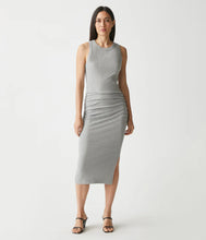 Load image into Gallery viewer, MICHAEL STARS WREN RIBBED MIDI DRESS - HEATHER GREY
