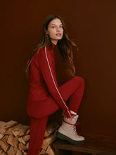 Load image into Gallery viewer, VARLEY ALWAYS WARM MOCK-NECK BASELAYER - RED DAHLIA MARL
