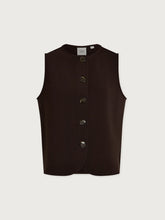 Load image into Gallery viewer, VARLEY JOSIE BUTTON-THROUGH TANK - COFFEE BEAN
