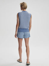 Load image into Gallery viewer, VARLEY ANTONELLA KNIT VEST - INFINITY BLUE
