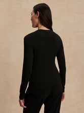 Load image into Gallery viewer, VARLEY EDNA LONG SLEEVE FITTED TEE - BLACK
