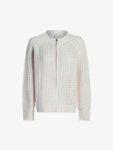 VARLEY MARTA BOUCLE KNIT JACKET - COCONUT MILK