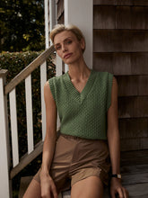 Load image into Gallery viewer, VARLEY ANTONELLA KNIT VEST - ENGLISH IVY
