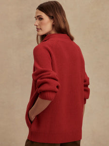 VARLEY SITGES BUTTON-THROUGH KNIT - LAVA FALLS