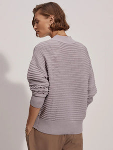 VARLEY FRANCO MOCK NECK KNIT - RAINDROPS