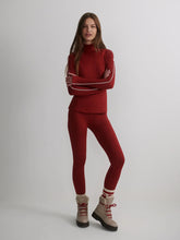 Load image into Gallery viewer, VARLEY ALWAYS WARM BASE LAYER LEGGING 27.5&quot; - RED DAHLIA MARL
