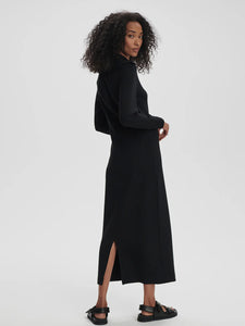 VARLEY ALEXIS MIDI DRESS - BLACK