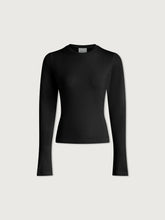 Load image into Gallery viewer, VARLEY EDNA LONG SLEEVE FITTED TEE - BLACK
