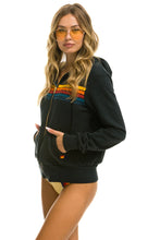 Load image into Gallery viewer, AVIATOR NATION 5 STRIPE HOODIE - CHARCOAL
