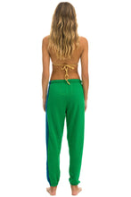 Load image into Gallery viewer, AVIATOR  NATION 5 STRIPE SWEATPANTS - KELLY GREEN // BLUE
