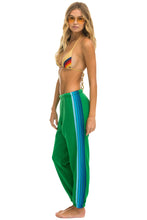 Load image into Gallery viewer, AVIATOR  NATION 5 STRIPE SWEATPANTS - KELLY GREEN // BLUE
